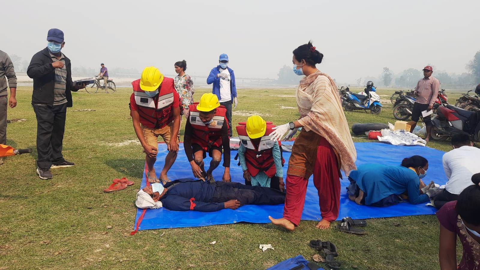 सामुदायिक उद्धारकर्मीहरूलाई आधारभूत खोज तथा उद्धार सम्बन्धी तालिम प्रदान